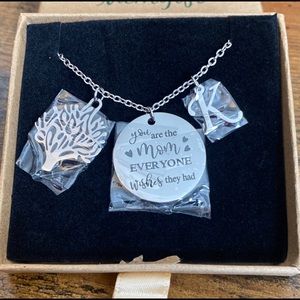 Initial Mom Necklace - K